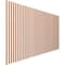 Ekena Millwork 48H x 1/4T Adjustable Wood Slat Wall Panel Kit w/ 1W Slats, Cherry contains 42 Slats SWW84X48X0250CH - alternate 3